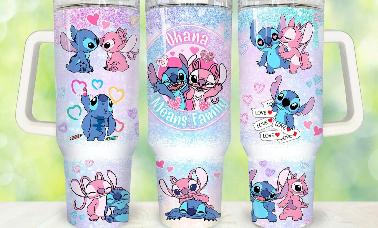 Stitch & Angel 40oz Dupe Tumbler