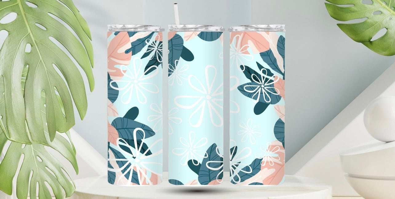 Tiare & Palm Flower 20oz Tumbler