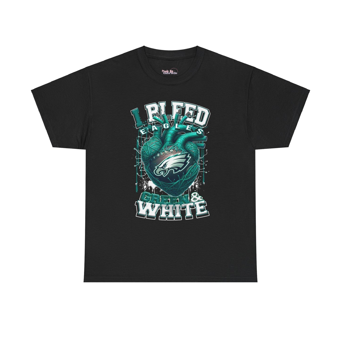 Philadelphia Eagles Unisex Tee, I Bleed Green & White, NFL Tshirt, Football Fan Shirt, Sports Tee