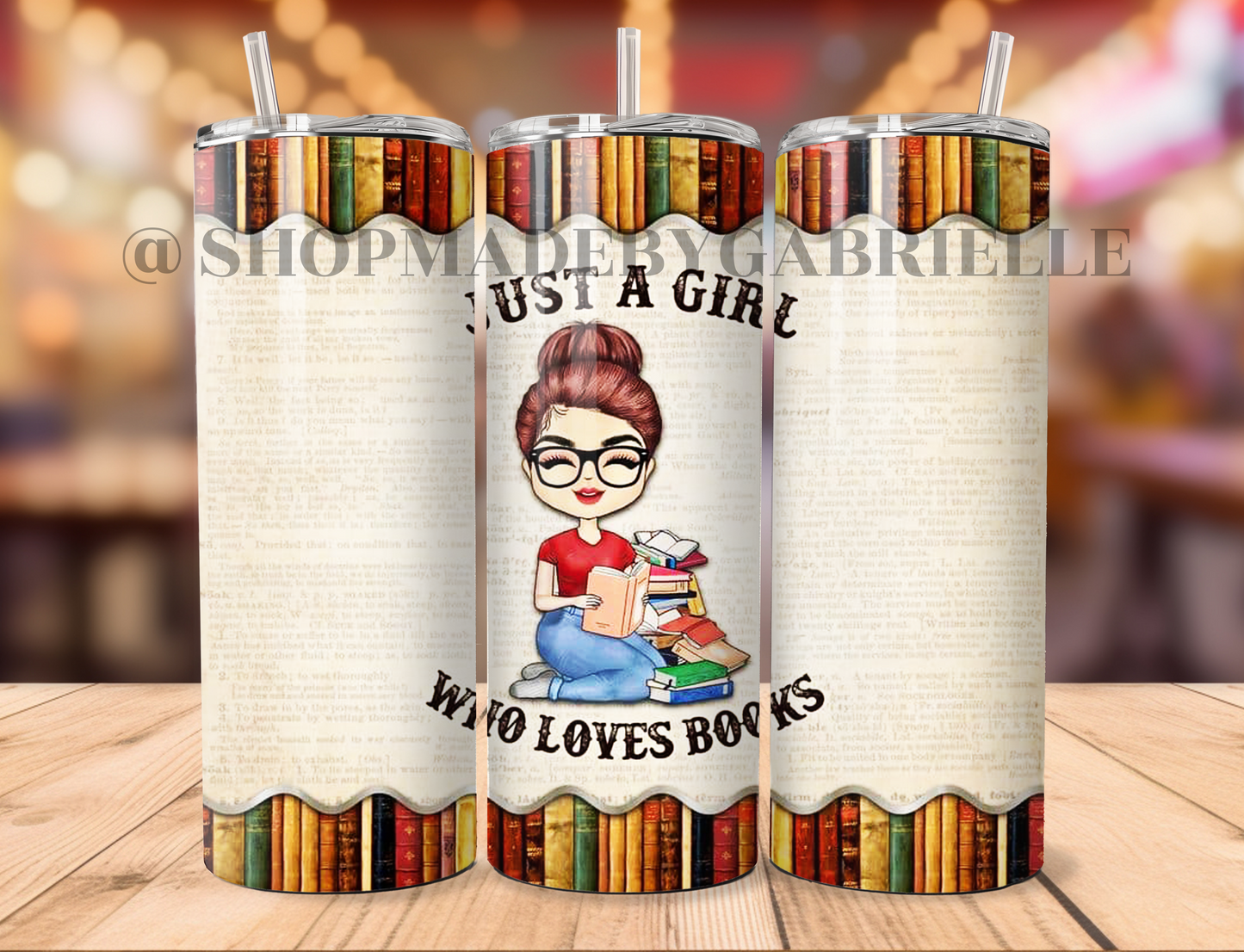 Just a girl who loves books 20oz Tumbler