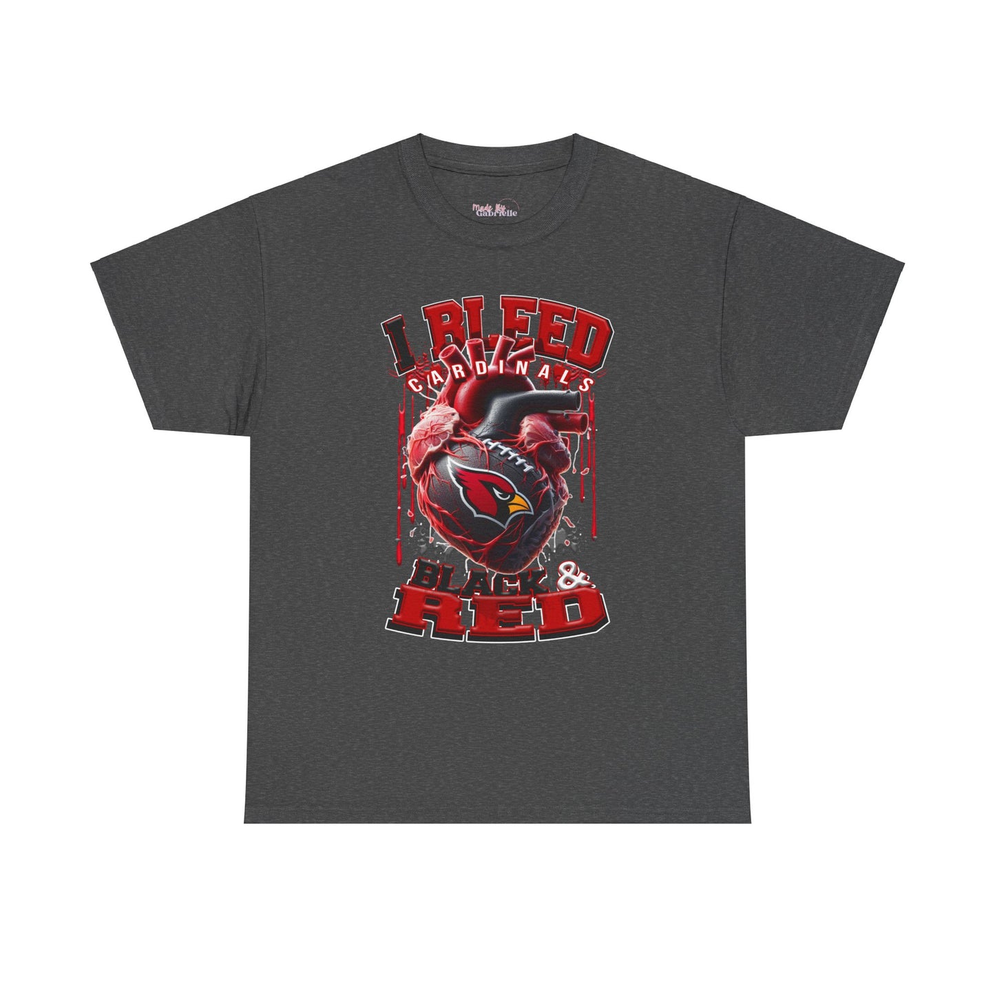 Copy of I Bleed White and Gold AZ Cardinals NFL Tshirt - Unisex Retro Crewneck, Trending Tshirt