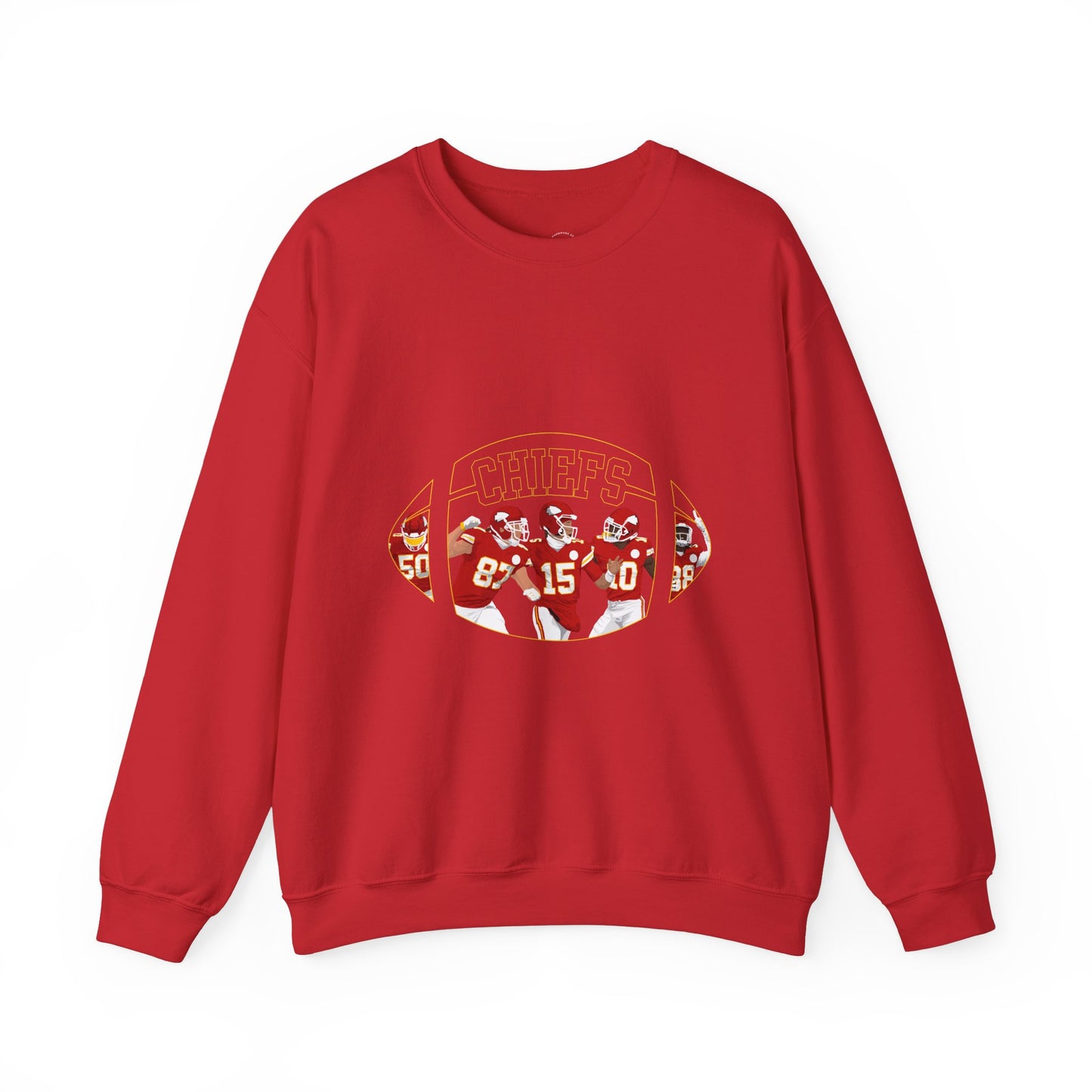 Chiefs, Kansas City Chiefs Football Name Sweatshirt, Patrick Mahomes, Travis Kelsce, Unisex Retro Sweatshirt, Trending Sweater, Crewneck