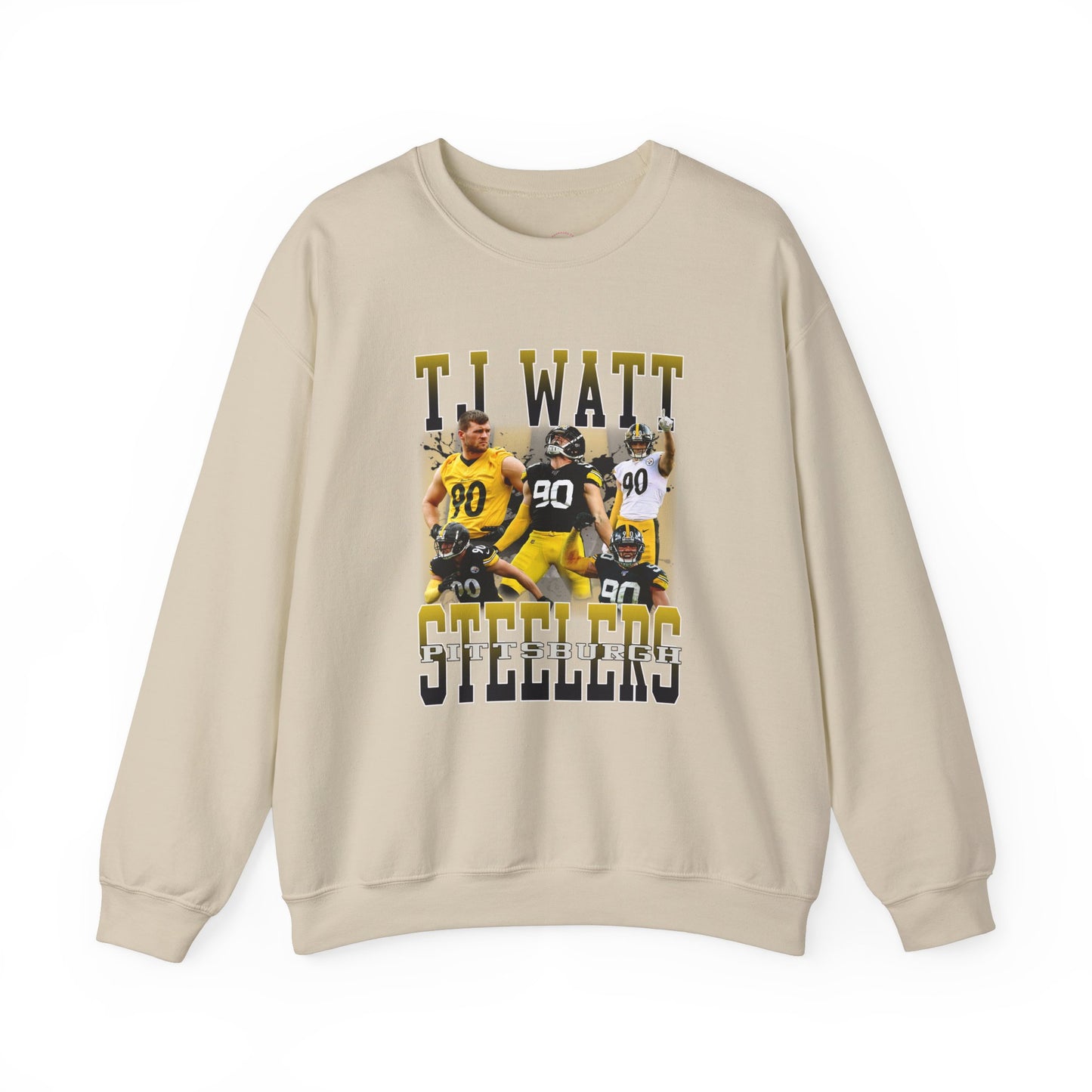 Vintage Pittsburgh Football Sweatshirt, Crewneck, NFL Shirt, TJ Watt Retro 90s Bootleg, Sports Fan Gift