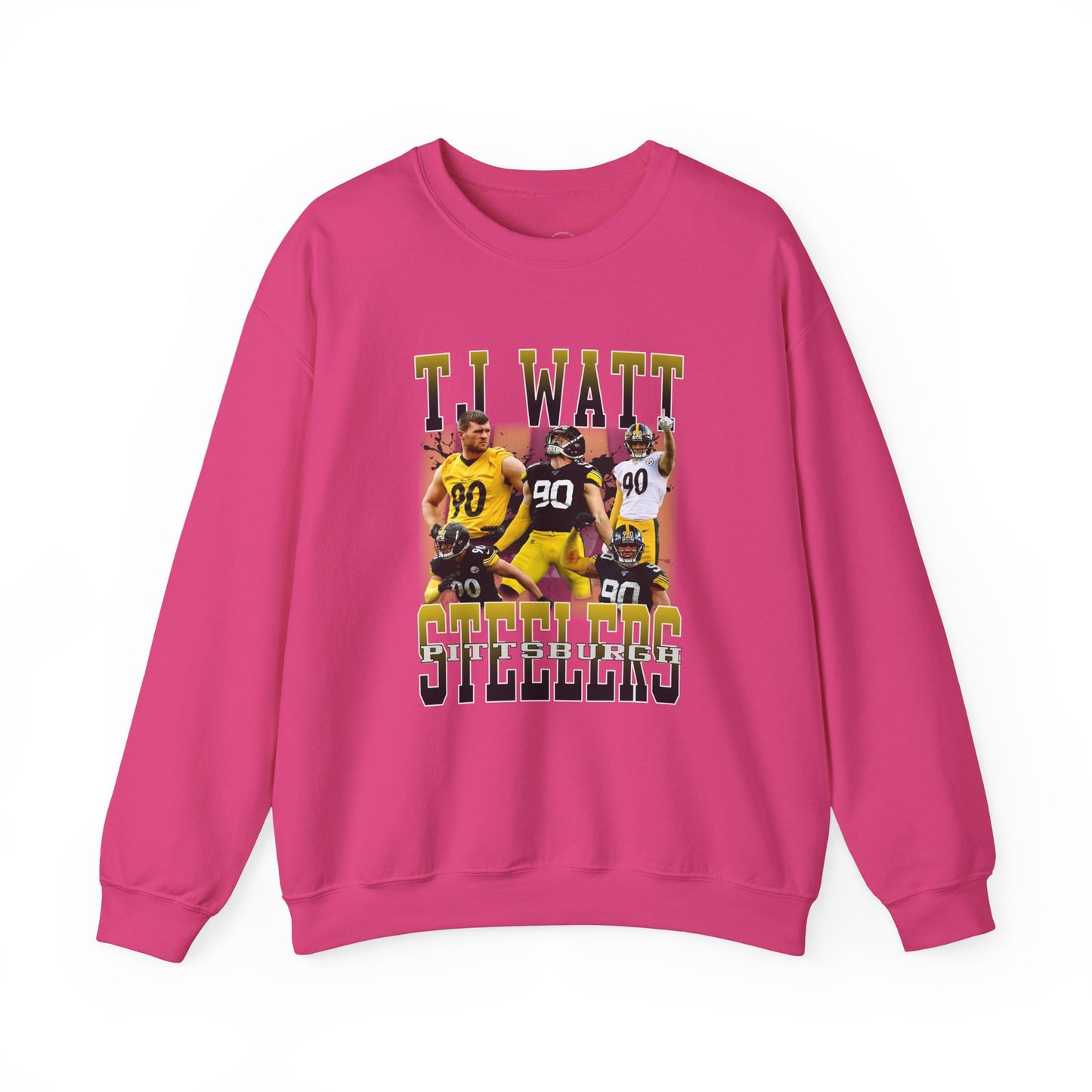 Vintage Pittsburgh Football Sweatshirt, Crewneck, NFL Shirt, TJ Watt Retro 90s Bootleg, Sports Fan Gift