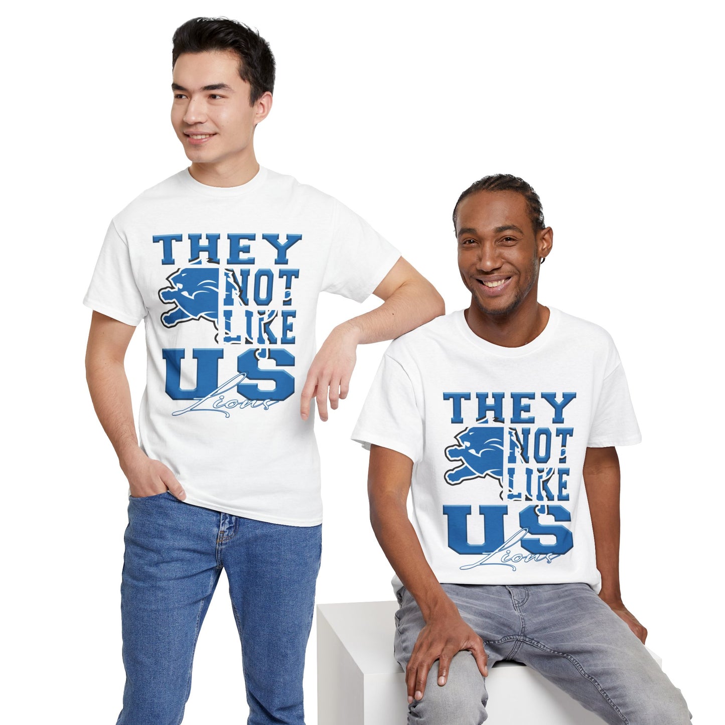 Detroit Lions Football Tee, Lions Fans Shirt, Detroit Lions Unisex Tee, They Not Like Us, Sports Tee, Game Day Shirt