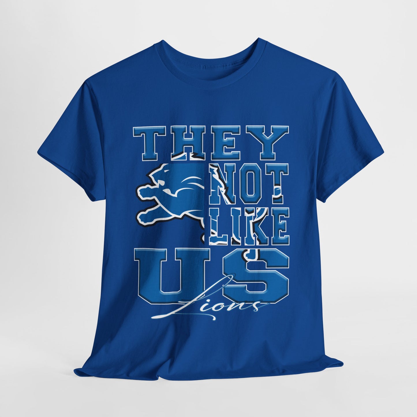 Detroit Lions Football Tee, Lions Fans Shirt, Detroit Lions Unisex Tee, They Not Like Us, Sports Tee, Game Day Shirt