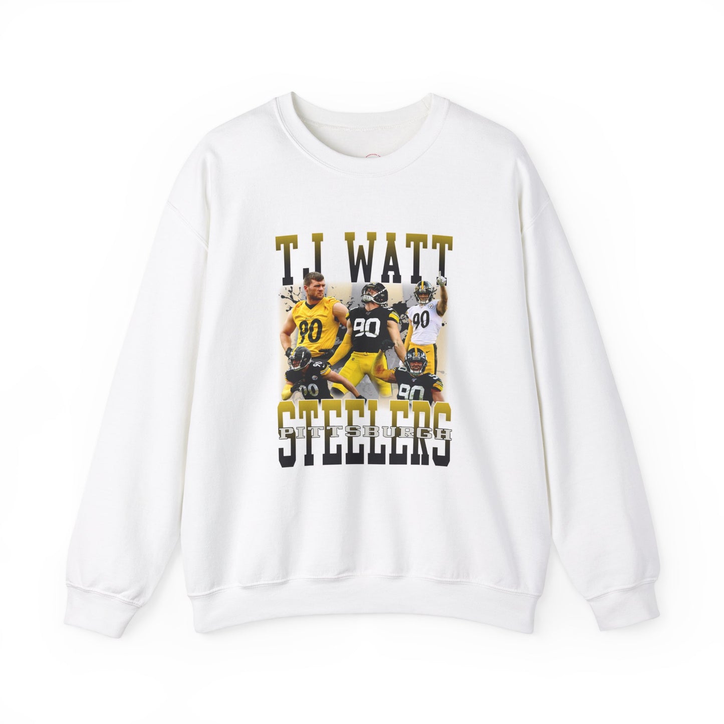 Vintage Pittsburgh Football Sweatshirt, Crewneck, NFL Shirt, TJ Watt Retro 90s Bootleg, Sports Fan Gift