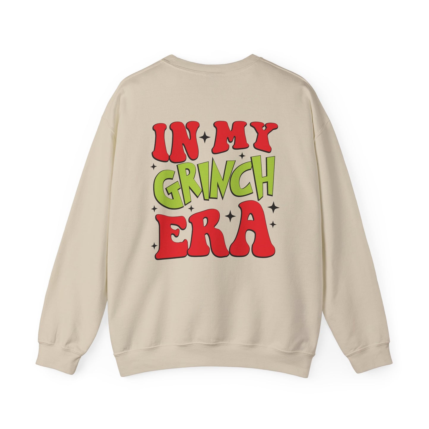 In My Grinchy Era Christmas Sweatshirt, Just do it Crewneck, Stink Stank Stunk Sweater, Chritstmas Gift, Christmas Apparel, Front & Back