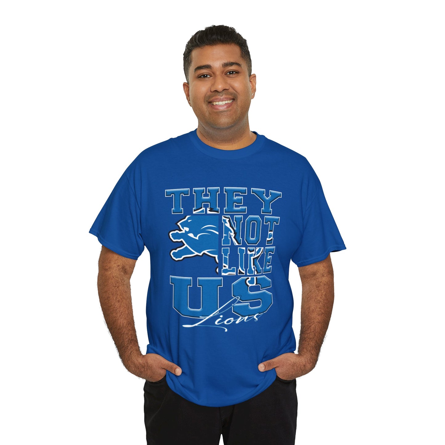 Detroit Lions Football Tee, Lions Fans Shirt, Detroit Lions Unisex Tee, They Not Like Us, Sports Tee, Game Day Shirt