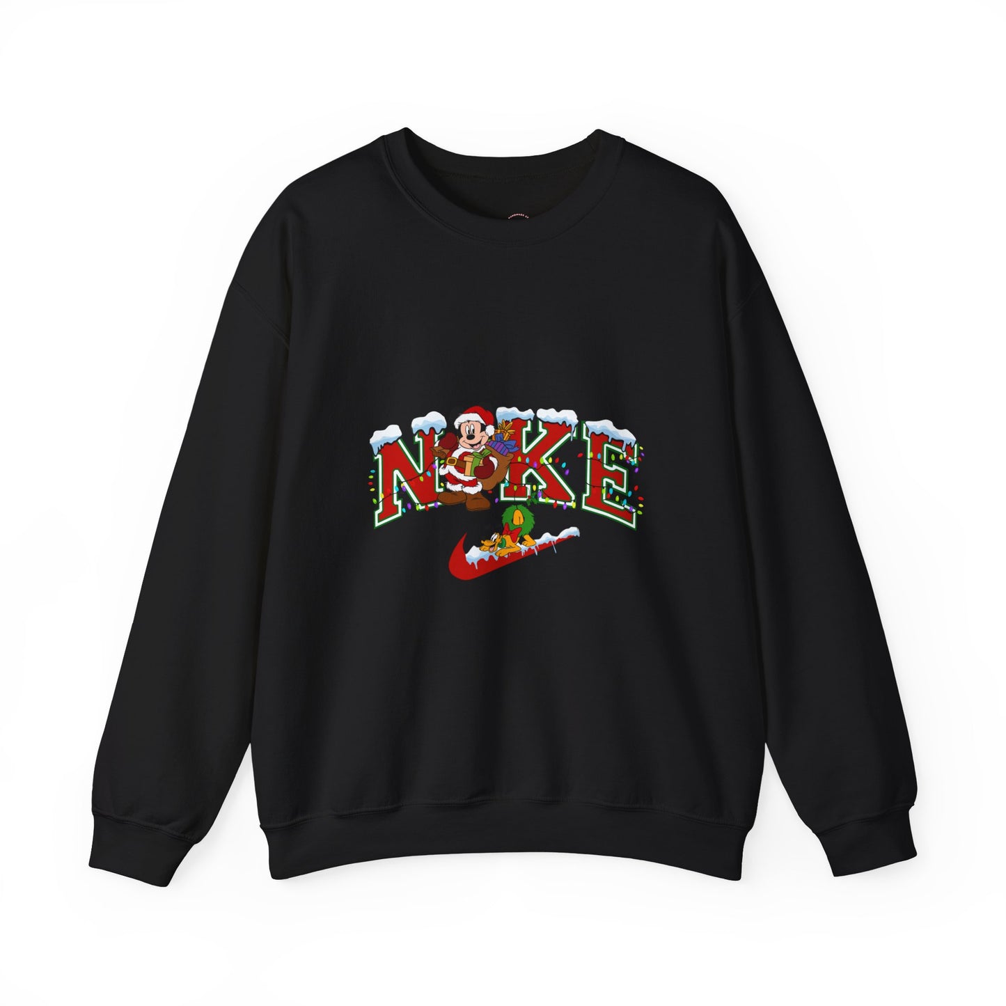 Nke Mouse & Dog Christmas Sweatshirt, Just do it, Christmas Lights Sweater, Chritstmas Gift, Mouse Santa Apparel, Reindeer dog apparel