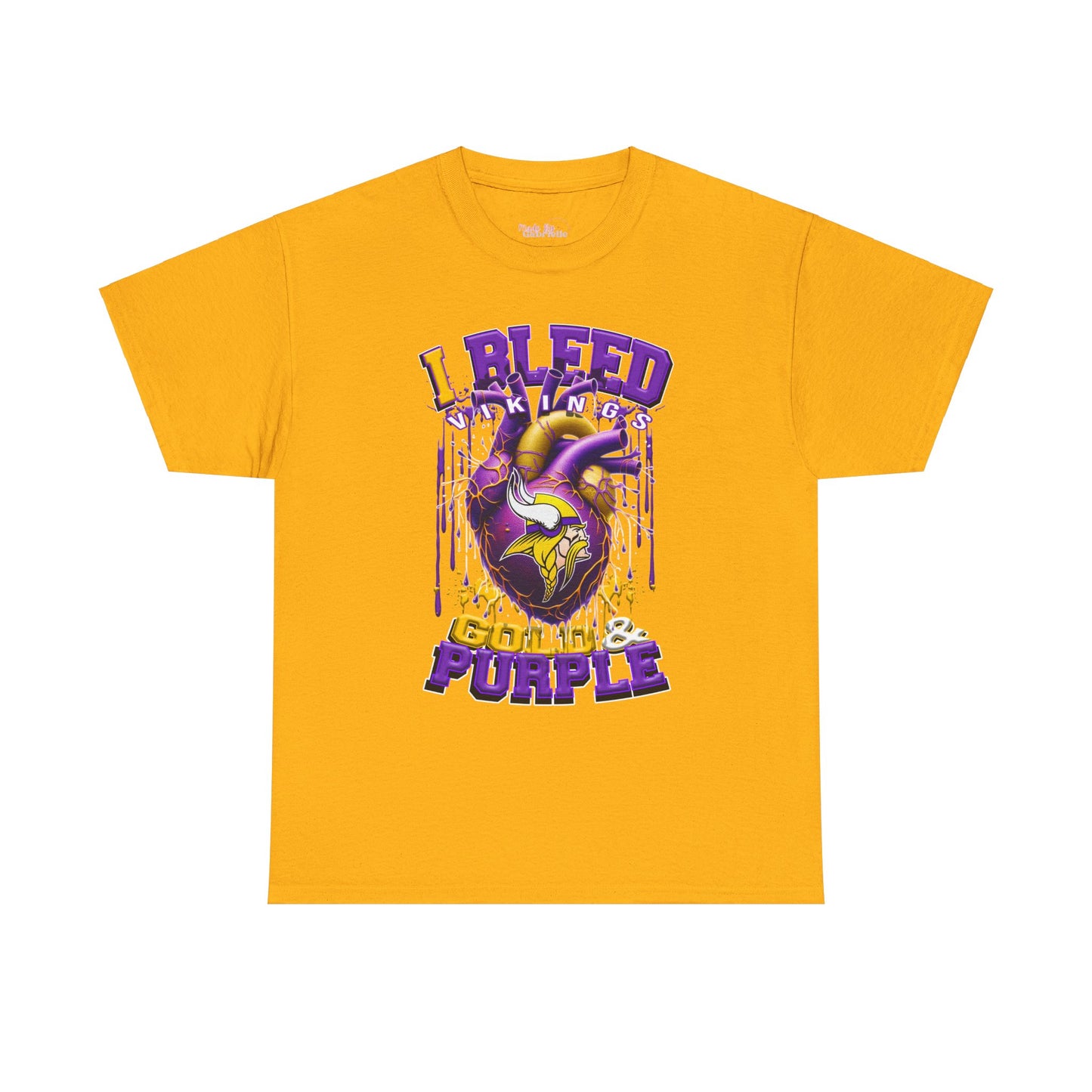 Minnesota Vikings Unisex Tee, I Bleed Gold & Purple, NFL Tshirt, Football Fan Shirt, Sports Tee