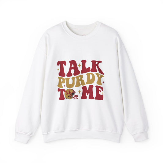 Talk Purdy To Me Sweatshirt, Talk Purdy To Me Hoodie, Purdy Damn Relevant Sweatshirt, Purdy Era, Purdy Sweatshirt, Purdy Sweat, Purdy Hoodie