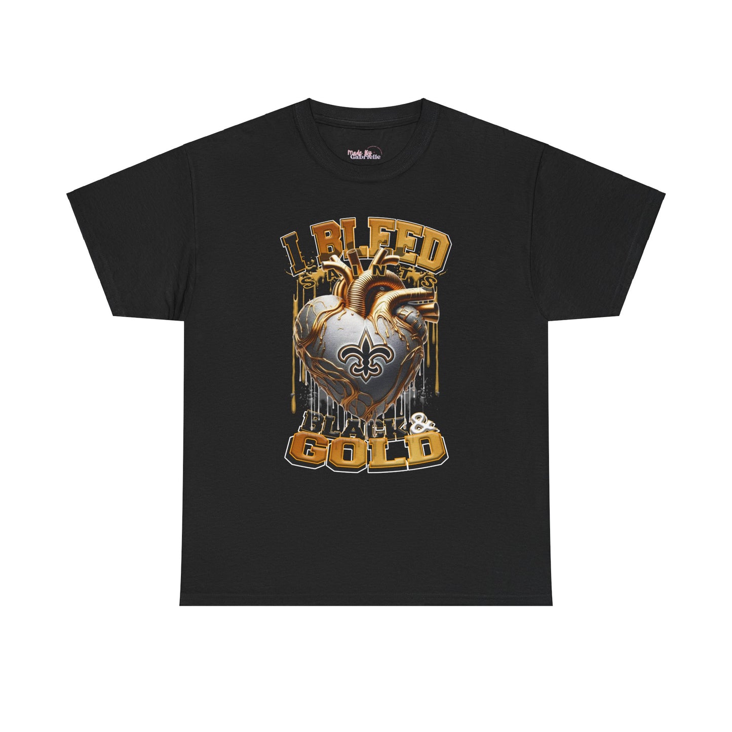 New Orleans Saints Unisex Tee, I Bleed Gold & Black, NFL Tshirt, Football Fan Shirt, Sports Tee