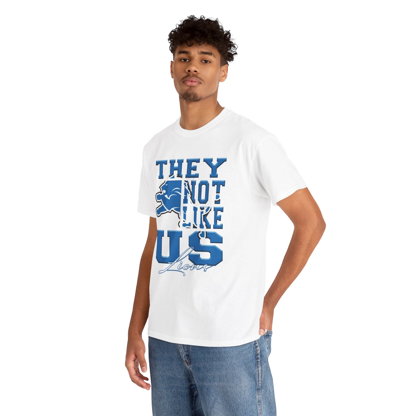 Detroit Lions Football Tee, Lions Fans Shirt, Detroit Lions Unisex Tee, They Not Like Us, Sports Tee, Game Day Shirt