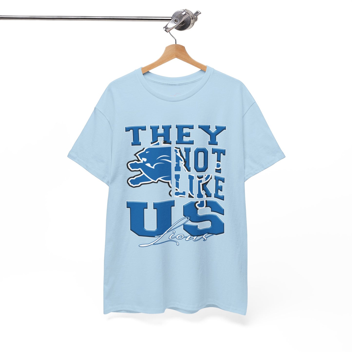 Detroit Lions Football Tee, Lions Fans Shirt, Detroit Lions Unisex Tee, They Not Like Us, Sports Tee, Game Day Shirt