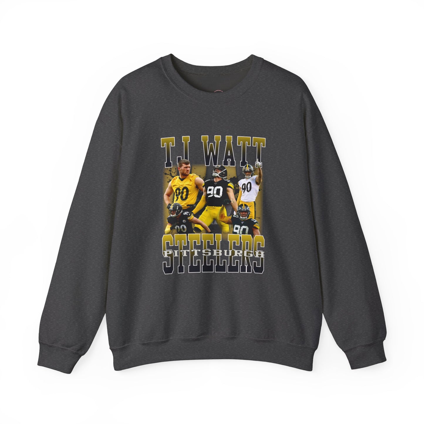 Vintage Pittsburgh Football Sweatshirt, Crewneck, NFL Shirt, TJ Watt Retro 90s Bootleg, Sports Fan Gift