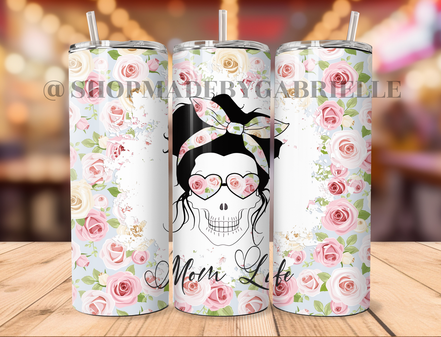 Skelly Mom Life - Pink 20oz Tumbler