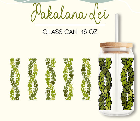 Pakalana Lei 16oz Glass Can