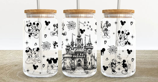 Magical Castle 16oz Glass Can