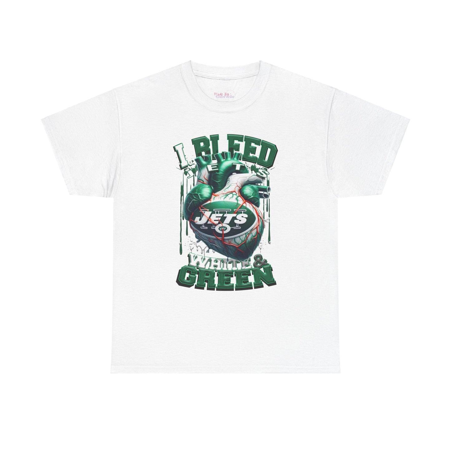 New York Jets Unisex Tee, I Bleed White & Green, NFL Tshirt, Football Fan Shirt, Sports Tee