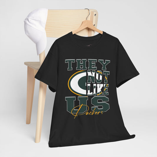 Green Bay Packers Football Tee, Packers Fans Shirt, Green Bay Packers Unisex Tee, They Not Like Us, Sports Tee, Game Day Shirt