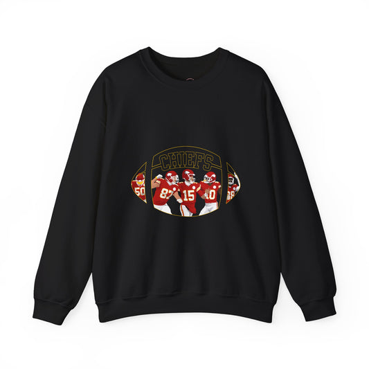 Chiefs, Kansas City Chiefs Football Name Sweatshirt, Patrick Mahomes, Travis Kelsce, Unisex Retro Sweatshirt, Trending Sweater, Crewneck