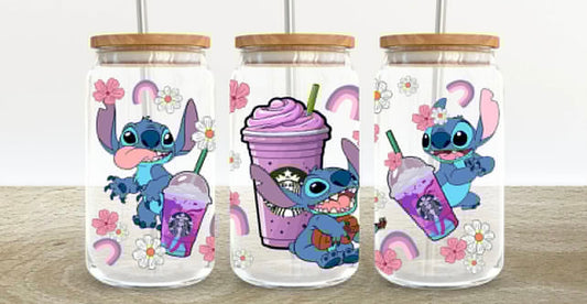 Stitch Coffee 16oz Glass Can