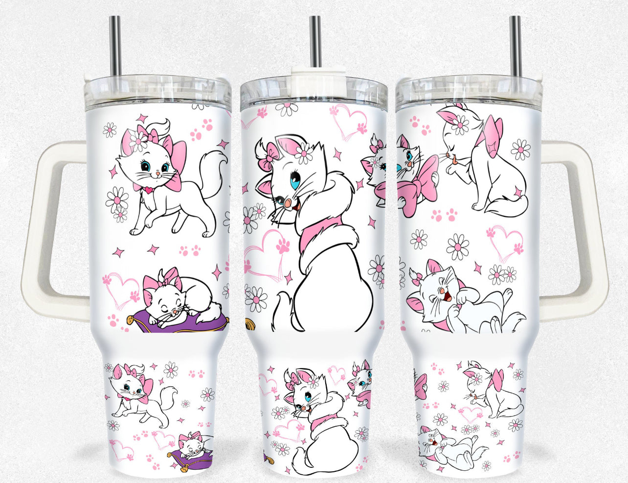 Marie Cat 40oz Dupe Tumbler