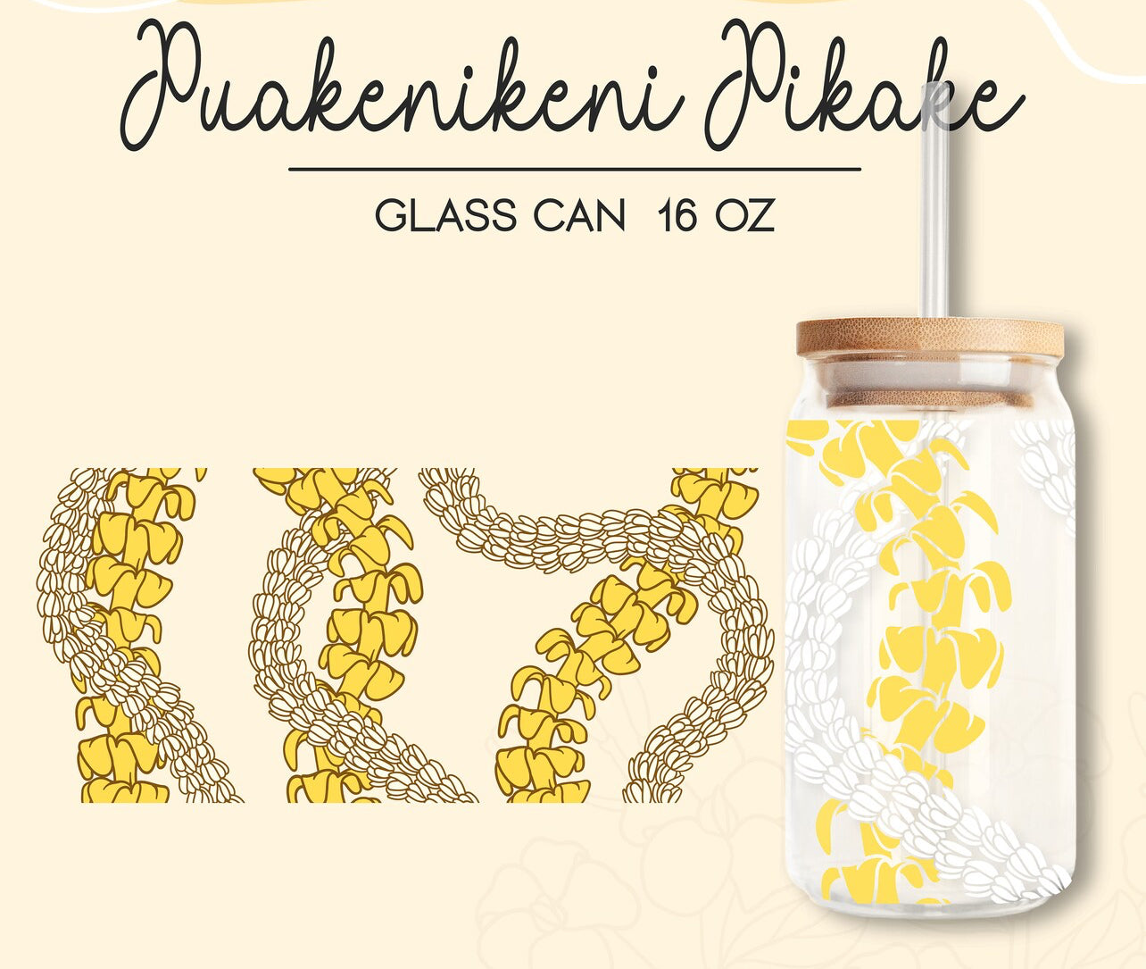 Puakenikeni Pikake 16oz Glass Can