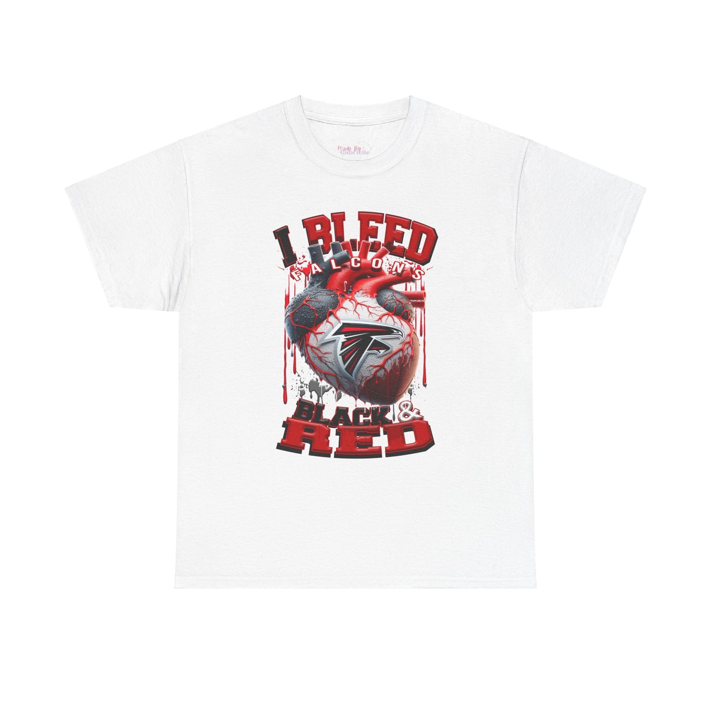 I Bleed White and Gold ATL Falcons NFL Tshirt - Unisex Retro Crewneck, Trending Tshirt