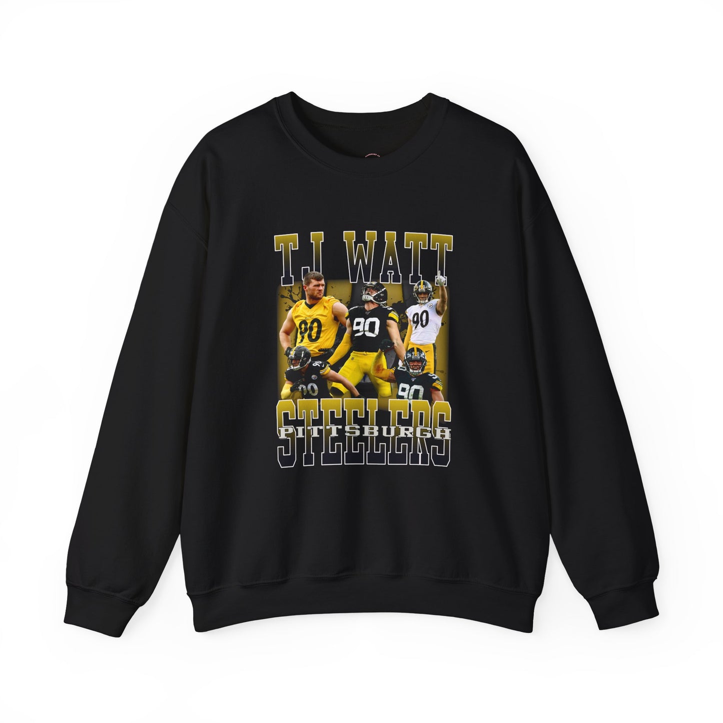 Vintage Pittsburgh Football Sweatshirt, Crewneck, NFL Shirt, TJ Watt Retro 90s Bootleg, Sports Fan Gift