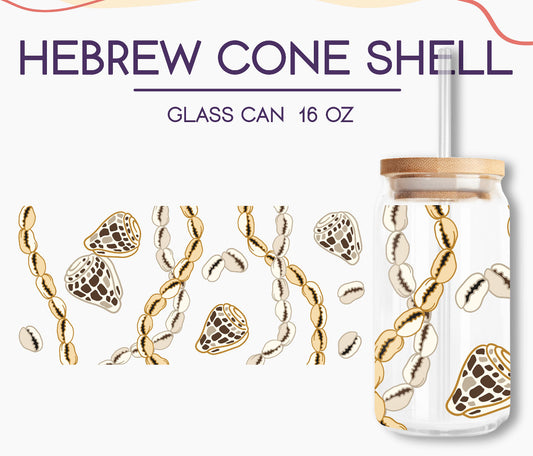 Hebrew Cone Shell 16oz Glass Can