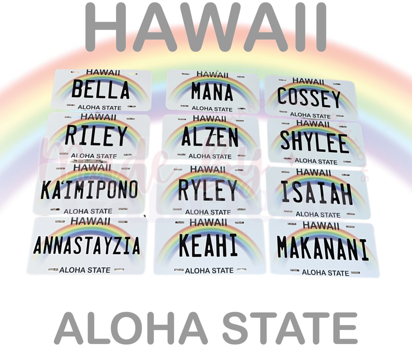 Graduation License Plate Leis