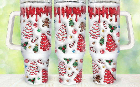 Christmas Dessert 40oz Dupe Tumbler