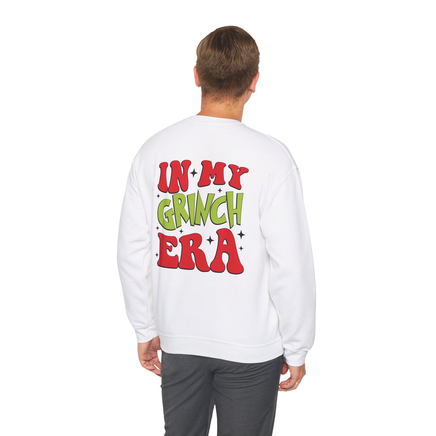 In My Grinchy Era Christmas Sweatshirt, Just do it Crewneck, Stink Stank Stunk Sweater, Chritstmas Gift, Christmas Apparel, Front & Back