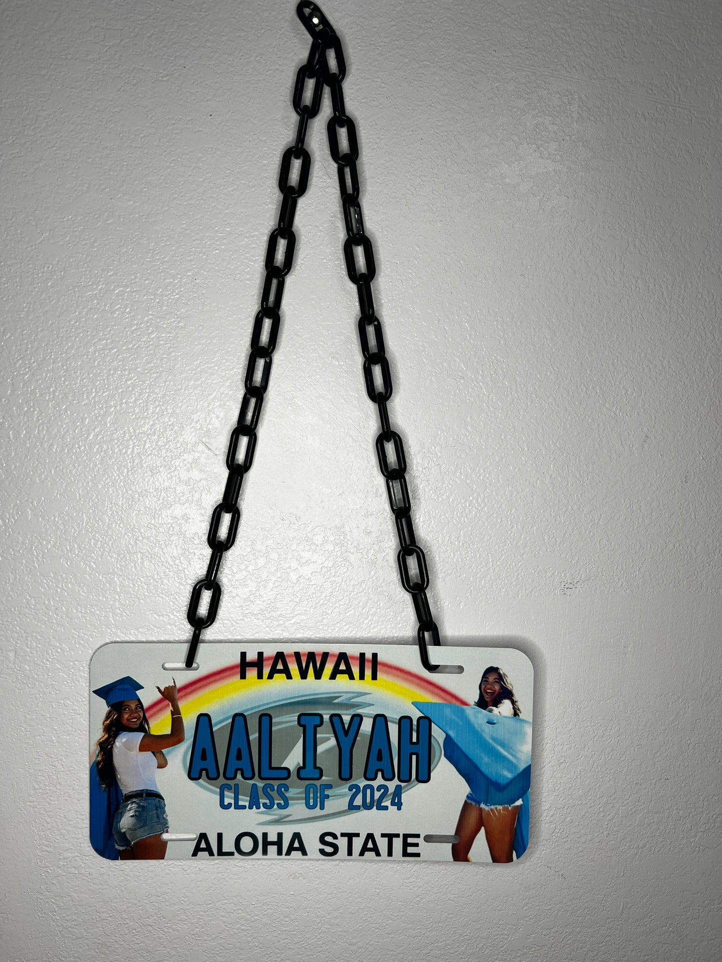 Graduation License Plate Leis