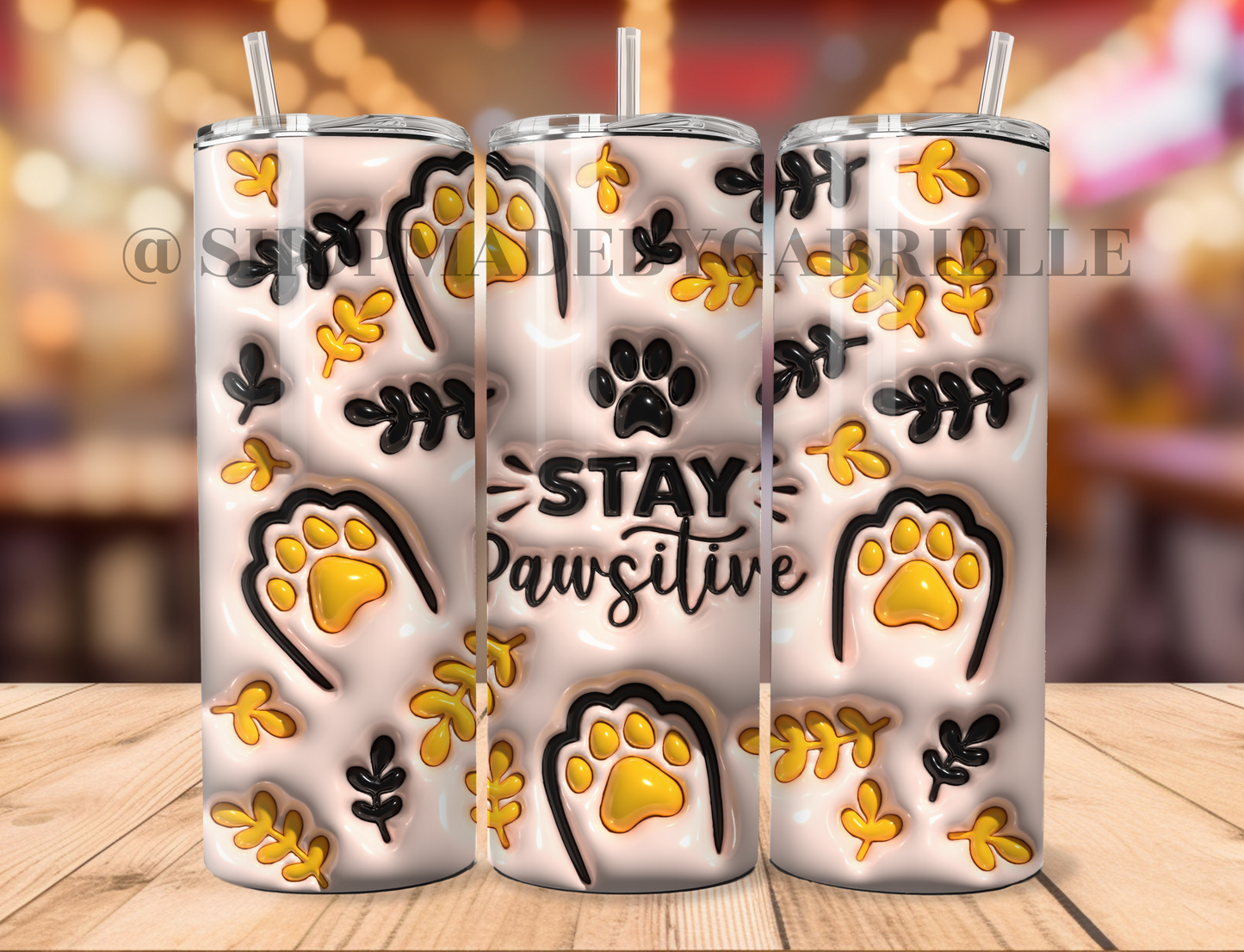 Stay Pawsitive 20oz Tumbler