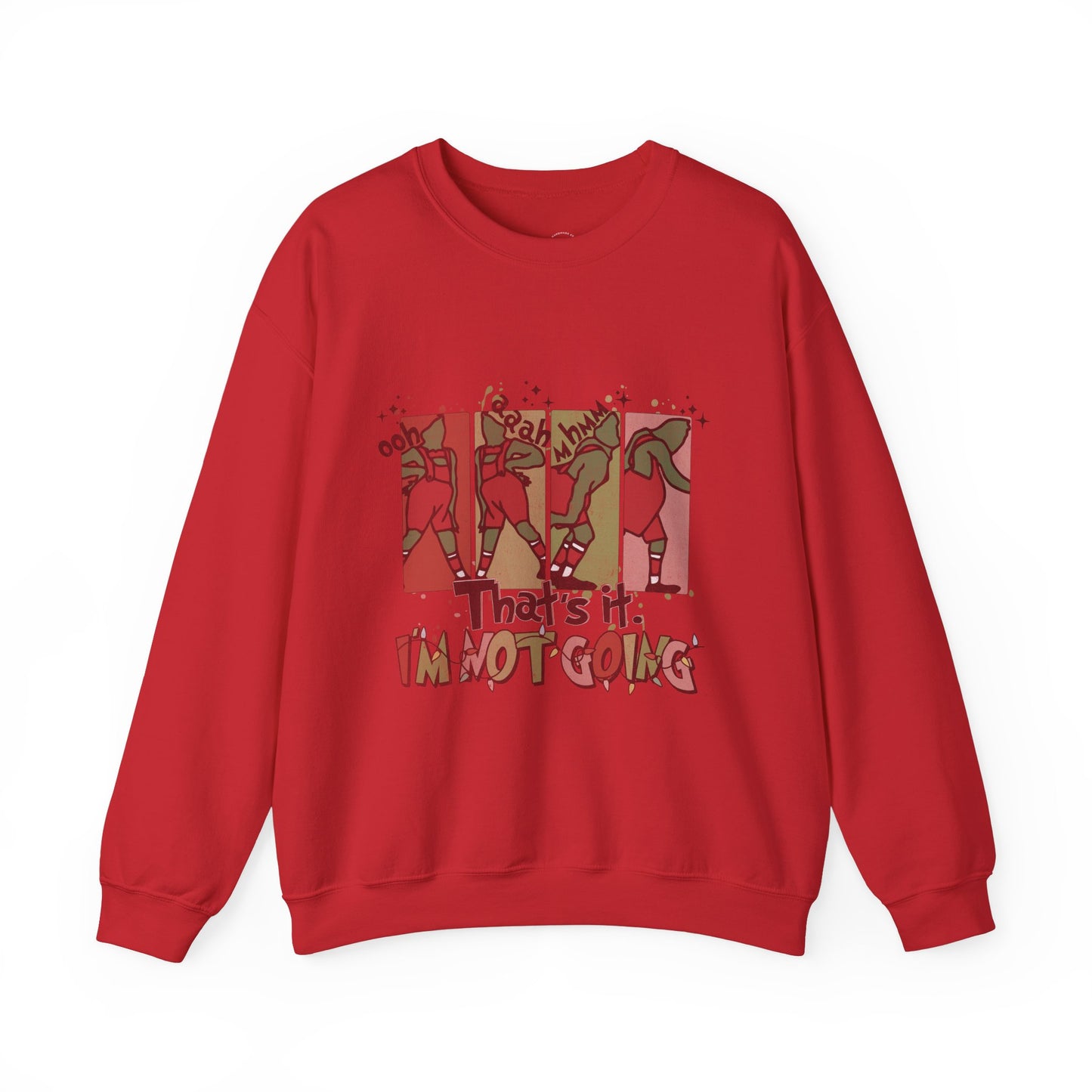 Distressed Im not going grinchy Christmas Sweatshirt, Just do it Crewneck, Chritstmas Gift, Christmas Apparel, Stink Stank Stunk Christmas