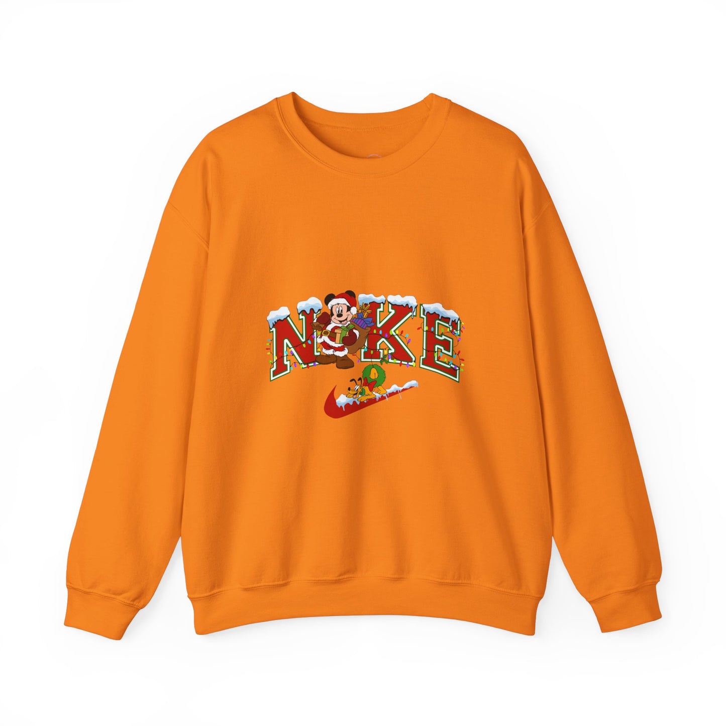 Nke Mouse & Dog Christmas Sweatshirt, Just do it, Christmas Lights Sweater, Chritstmas Gift, Mouse Santa Apparel, Reindeer dog apparel