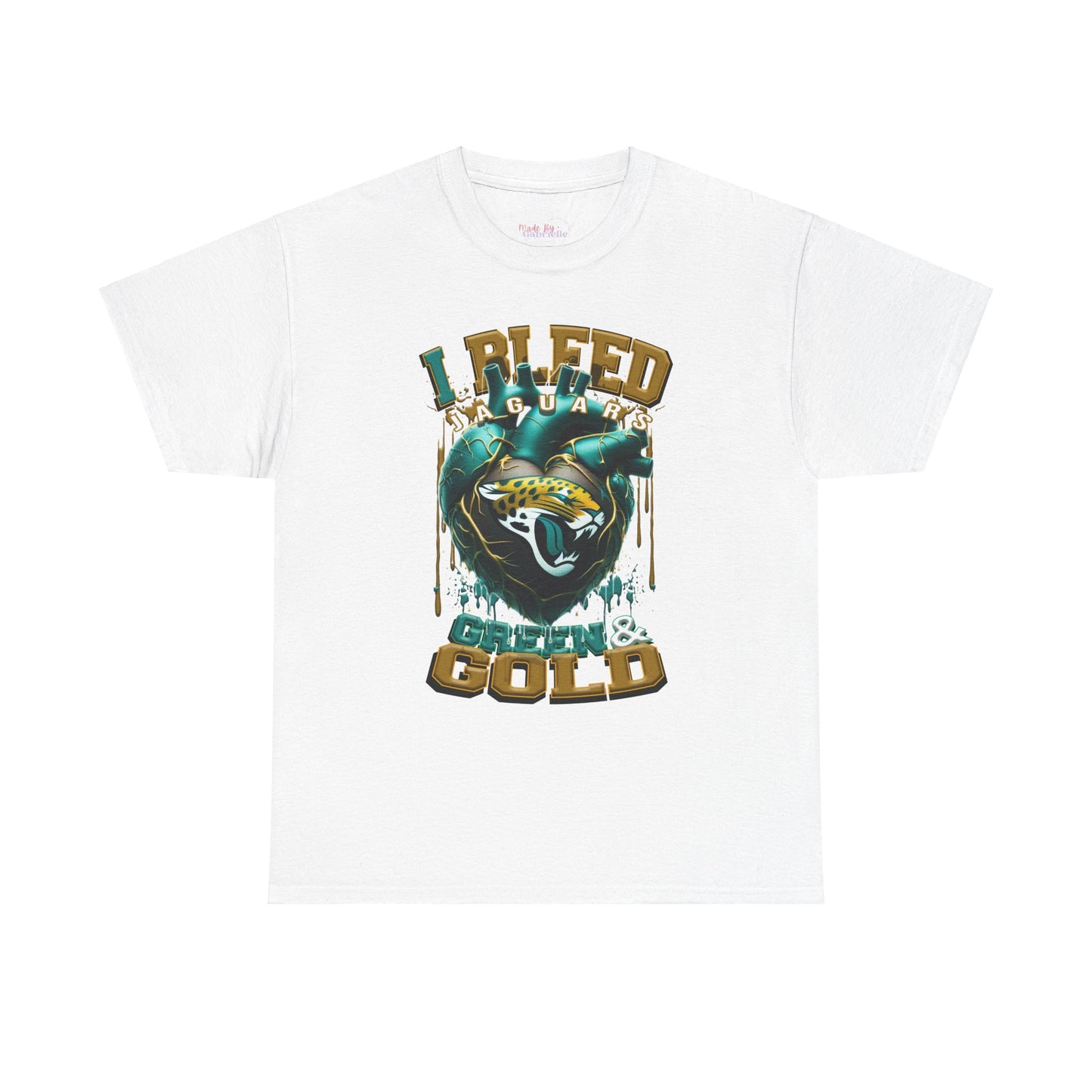 Jacksonville Jaguars Unisex Tee, I Bleed Green & Gold, NFL Tshirt, Football Fan Shirt, Sports Tee