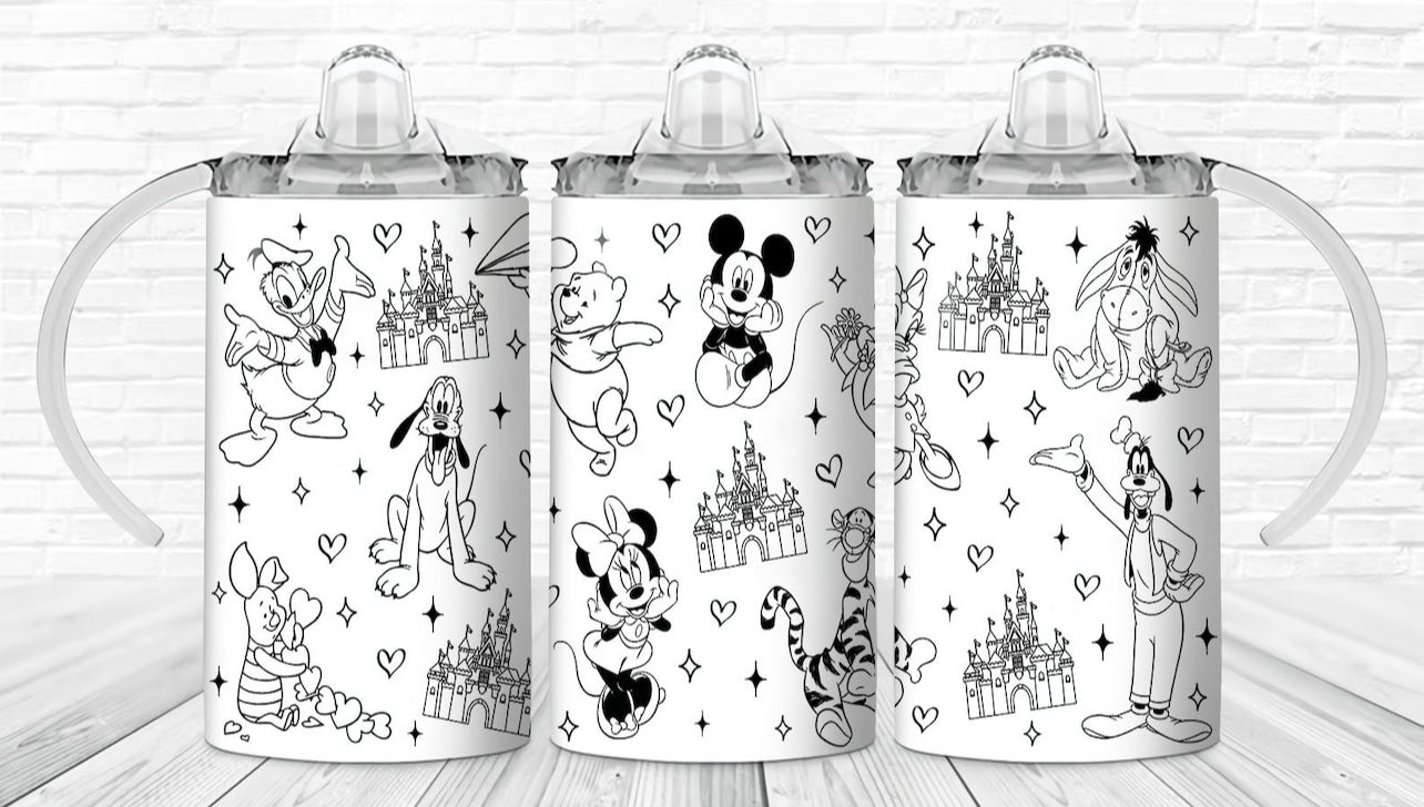 B&W Magical Castle 12oz 2-in-1 Sippy Cup