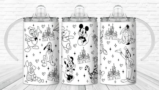 B&W Magical Castle 12oz 2-in-1 Sippy Cup