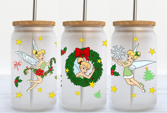 Tinker Christmas 16oz Glass Can