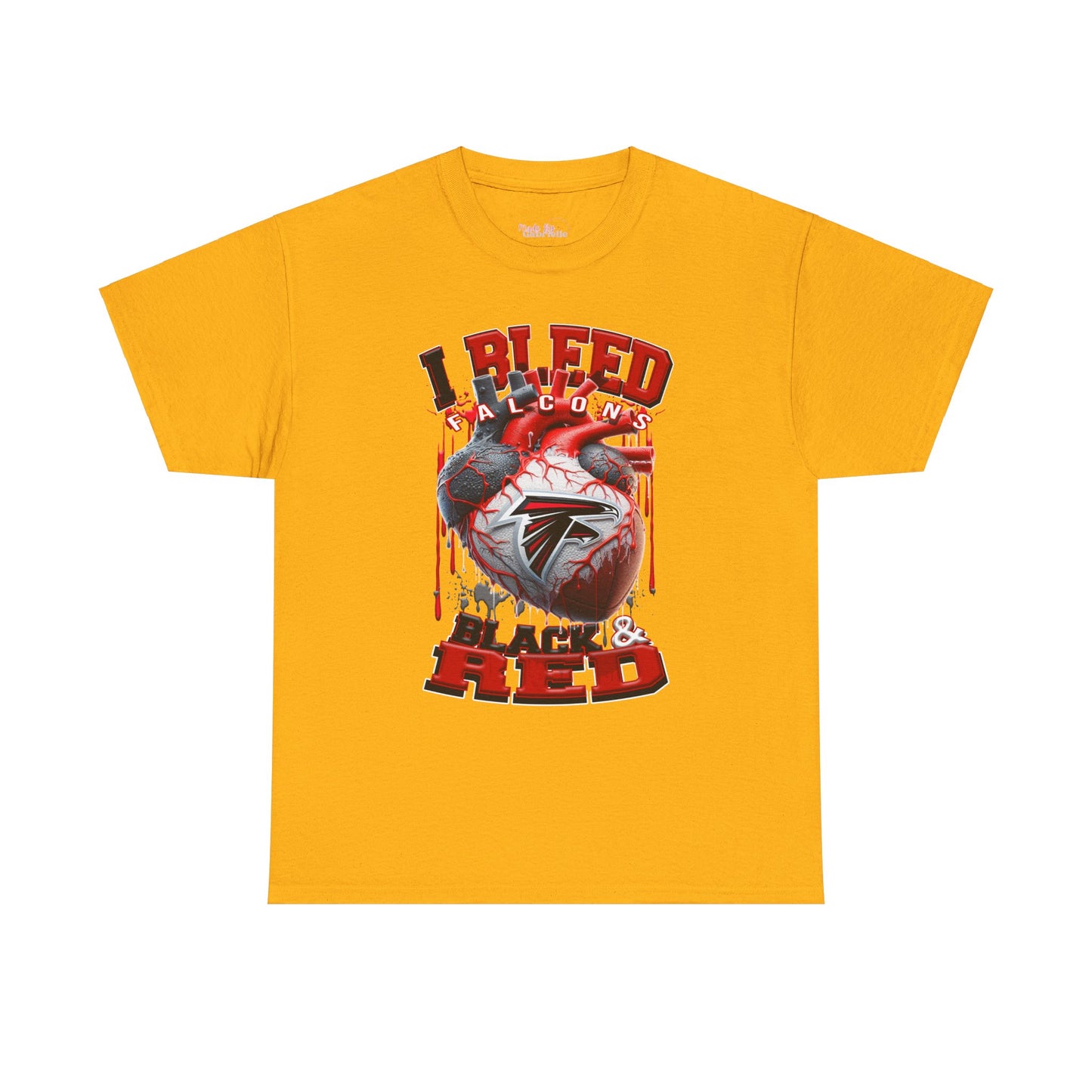 I Bleed White and Gold ATL Falcons NFL Tshirt - Unisex Retro Crewneck, Trending Tshirt