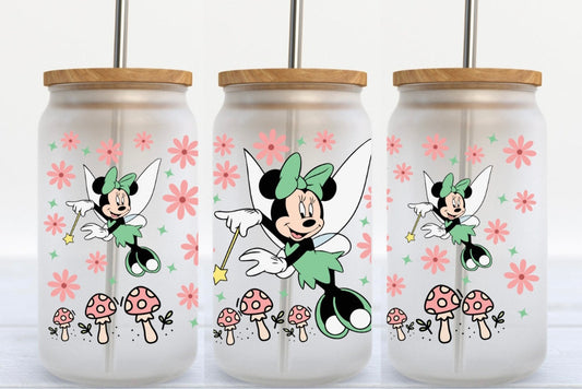 Minnie Fairy 16oz Glass Can