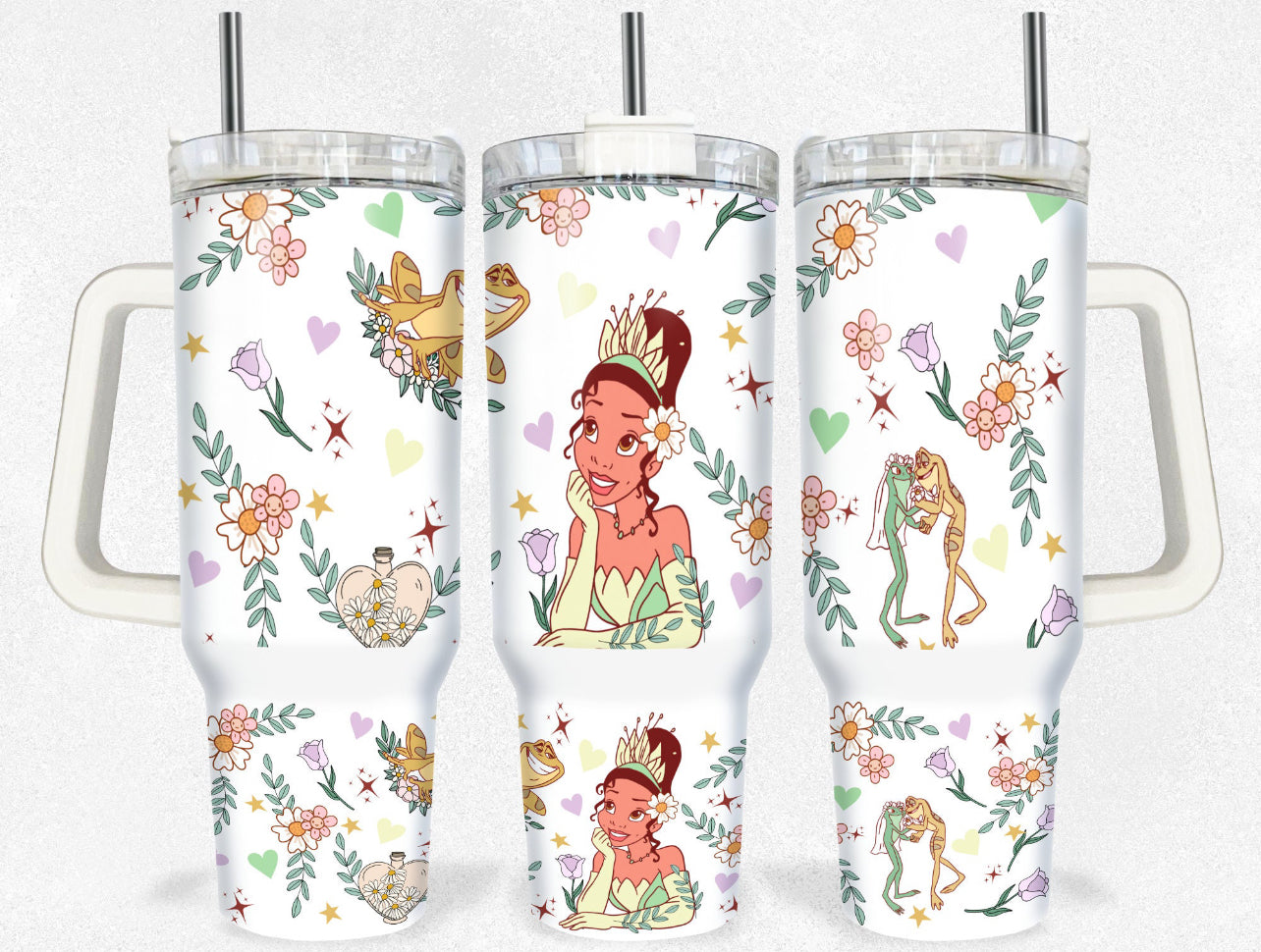 Princess & Frog 40oz Dupe Tumbler