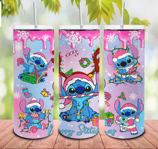 Stitch Christmas 20oz Tumbler