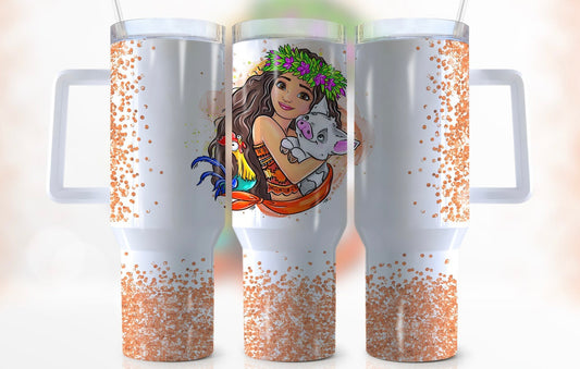 Moana 40oz Dupe Tumbler