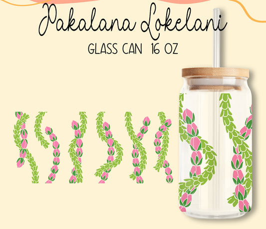 Pakalana Lokelani Vertical 16oz Glass Can