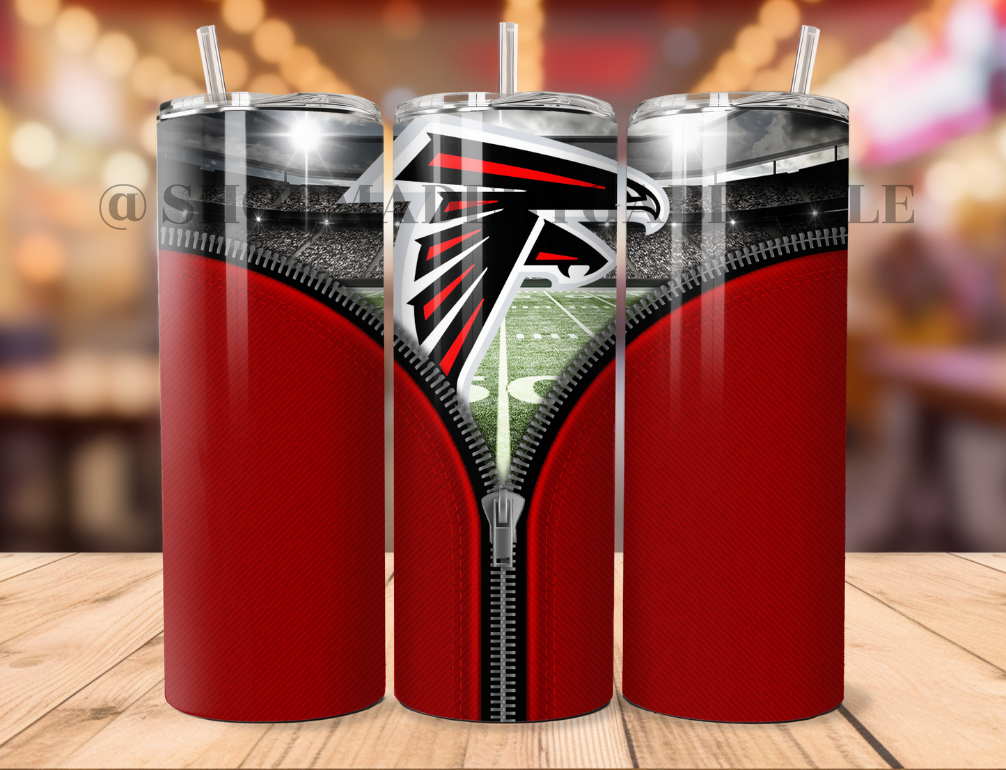 Football Teams Zipper 20oz Tumbler